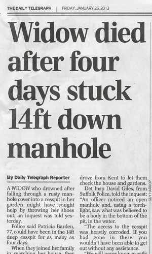 report of well tragedy